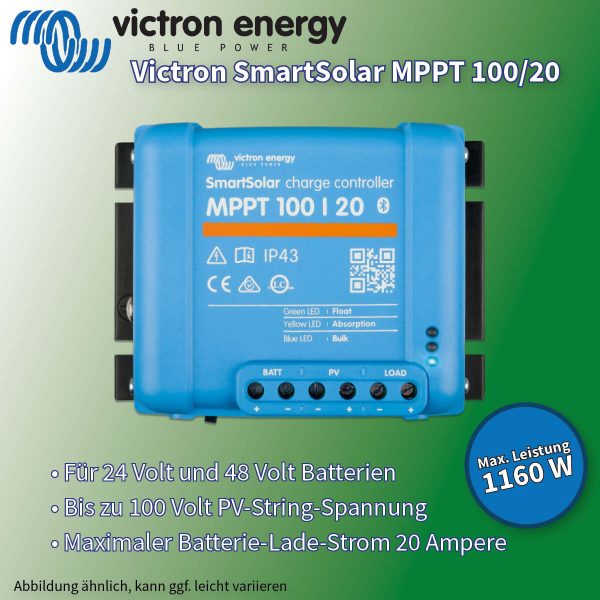 Victron SmartSolar MPPT 100/20 Laderegler