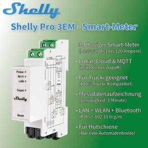 Shelly Pro 3EM Smart-Meter